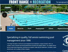 Tablet Screenshot of frontrangerecreation.com